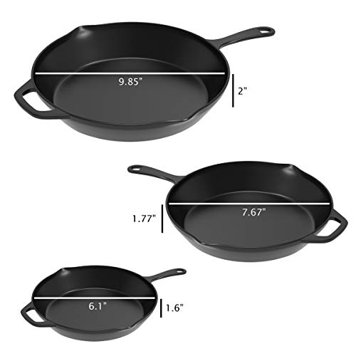 1 Pre+Seasoned+Cast+Iron+Skillets