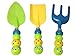Bo Toys and Gifts Kids Garden Tool Set with Tote , Tools Handles Made As  Cute Bugs