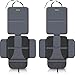 DRIVE AUTO PRODUCTS Car Seat Protector (2-Pack) Ultimate Poly Fiber Backing is Best Protection for Child & Baby Cars Seats, Dog Mat - Cover Pad Protects Automotive Vehicle Leather, Cloth Upholstery