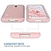 ULAK Galaxy S5 Case, S5 Case, Shock Resistant Hybrid Soft Silicone Hard PC Cover Case for Samsung Galaxy S5, Will NOT Fit S5 Active (Rose Gold)