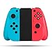 TGJOR Left and Right Wireless Controller Compatible with Nintendo Switch Gyro Axis Gaming Gamepad as a Joy Con Controller Replacement - Red/Blue
