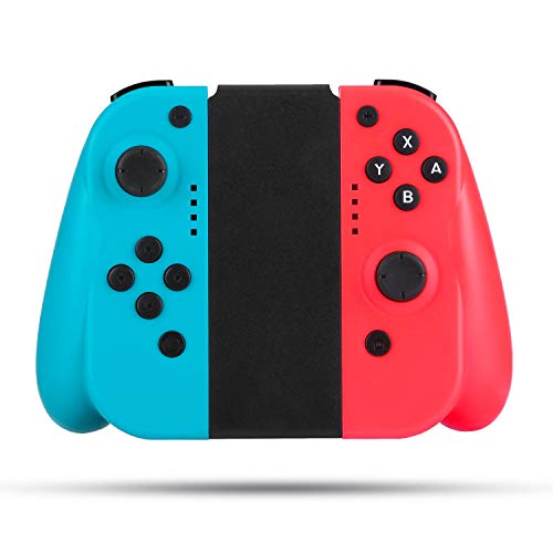 TGJOR Left and Right Wireless Controller Compatible with Nintendo Switch Gyro Axis Gaming Gamepad as a Joy Con Controller Replacement - Red/Blue