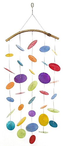 Shell Wind Chime Curved Rainbow L 60 cm.