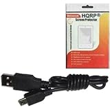 HQRPMale A to Mini B 5-PIN USB Charging Cable Compatible with Besteker 312P DV-108 312P-Black Camcorder