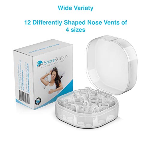 Anti Snoring Nose Vents by Snore Bastion 12 Nasal Cones Nasal