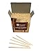200 Count | KingSeal Natural Birch Wood Coffee Beverage Stirrers, Stir Sticks, Waxing Sticks, 5.5 Inches, Round End, Eco Friendly - 2 Boxes x 1000
