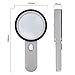 Extra Large 20X Magnifying Glass with 12 Bright LED Lights,XYK Handheld Lighted Magnifier for Reading,Inspection,Exploring,Hobbies and Macular Degeneration (White)