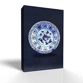 Blue and White Porcelain China Vase Painting Wall...