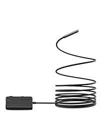 Endoscopio inalámbrico DEPSTECH, boroscopio WiFi ultra delgado de 5,5 mm, largo tiempo de trabajo de 5 horas, cámara de inspección de serpiente semirrígida con batería de 2200 mAh para iOS y Android Teléfonos inteligentes y tabletas