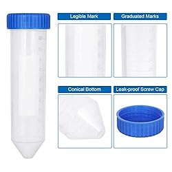 AKOLAFE 100 Pack 50ml Centrifuge Tubes, 50 ml