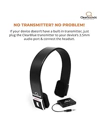 clearsounds sistema de TV y escucha de audio Bluetooth cls cs cltvbt