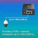 TRENDnet TPE-117GI Gigabit PoE Injector 52V 1.38A Ultra PoE+ view 3