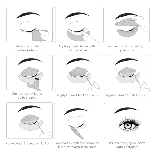 Luxe Cosmetics - Lash Lift Kit - Complete Set for Eyelash Lifting - New Pro Version - Easy to Apply and Long Lasting Finish - Professional Results up to 8 Weeks
