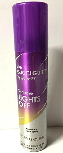 Designer Imposters Lights Off Body Spray Our Version of Guilty 2.5 oz by Lights Off