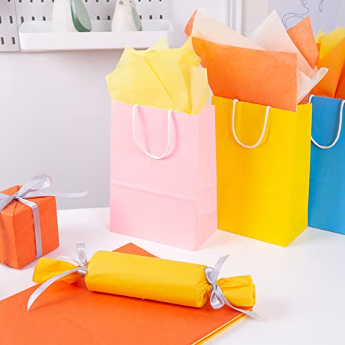 Shindel 330 Sheets Orange Tissue Paper, Gift Wrapping Tissue Paper Bulk for Crafts Fall Autumn Thanksgiving Gift 13.7 x 9.8 Inch, 5 Colors