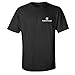 Smith & Wesson Men's Distressed Trademark Tee (Back Print) Black - Large