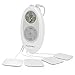 Famidoc TENS and EMS Unit - Combo Units Dual Channel Electronic Muscle Stimulator Pulse Massager with 10 Modes and 20 Intensity Levels for Electrotherapy Pain Relief Muscle Relax (White)