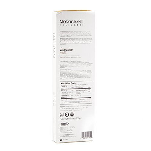 Organic Farro linguine Selezioni Monograno Pasta by Felicetti - 2 Pack