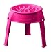 Outward Hound 51011 3in1 Up Feeder Elevated Raised Slow Feed Prevent Bloat Dog Bowl, Pink primary