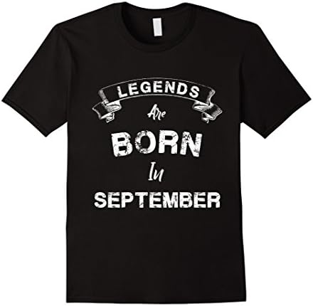 Men's Born in September Birthday Gift Idea T-shirt 2XL Black