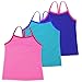 Lucky & Me Ella Girls Dance Tank Top, Gymnastics & Dancewear, 3-Pack, Rosey Posey 4/5