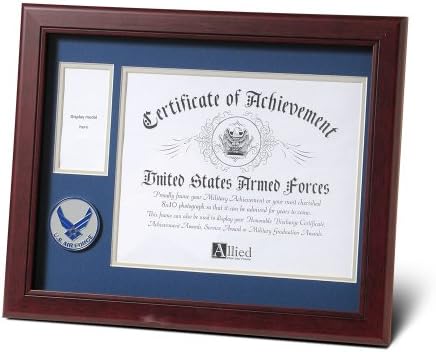 Allied Products Frame Aim High Air Force Medallion Certificate and Medal Frame, 8 by 10-Inch