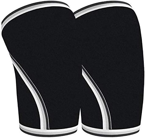 AOVITY Pair of Neoprene Knee Support Sleeve for Weightlifting, Bodybuilding，Powerlifting & Cross Training for Men & Women