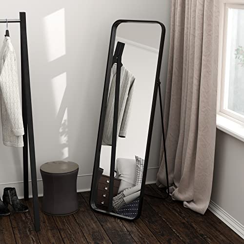 COZAYH Full Length Mirror with Stand, Fully Assembled Dressing Wall