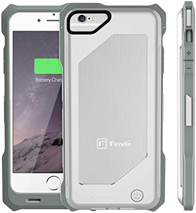 iPhone 6 Battery Case - MFI Certified - Fits with ANY VERSION of Apple iPhone 6 And Future Upgrades - Adds Twice The Charge To Your Phone Without Any Extra Bulk - Never Run Out Of Battery Again! (WHITE)