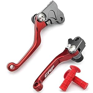 FXCNC CNC Aluminum Dirt Bike Pivot Brake Clutch Levers Compatible with Honda CRF450R 2002-2003, CRF150R 2007-2021…