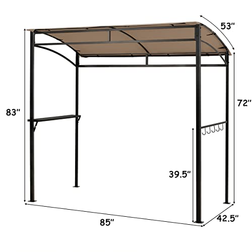 Tangkula 7ft Grill Gazebo Review: Barbecue Shelter with Shelf and Hooks image 18