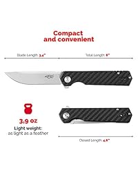 Cuchillo plegable de bolsillo para Firebird GANZO FH11 mango de fibra de carbono D2 herramientas de bolsillo de caza de acero