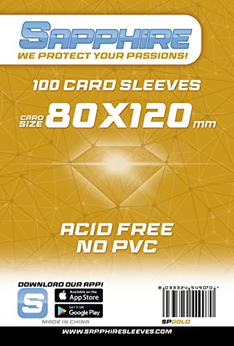 Red Glove - 100 Sapphire Cases Gold 80 x 120 mm SPGOLD