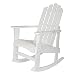 Shine Company Marina Porch Rocker, White primary