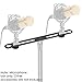 Neewer Adjustable Microphone Bar Zinc Alloy Construction with 5/8-inch Screws for Holding 2 Mics or Boom Arms, Shock Mounts in Vocal Recording Broadcasting and Press Conference