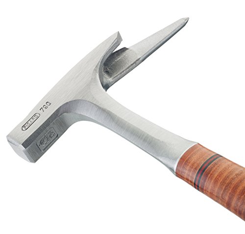 PICARD Ganzstahl-Latthammer Nr. 790 1/2 leichte Ausführung | Glatte Bahn | Ledergriff | Magnetischer Nagelhalter | Red Dot Design Award Winner | Gesamtgewicht 800g, Länge 312 mm | Made in Germany – Bild 5