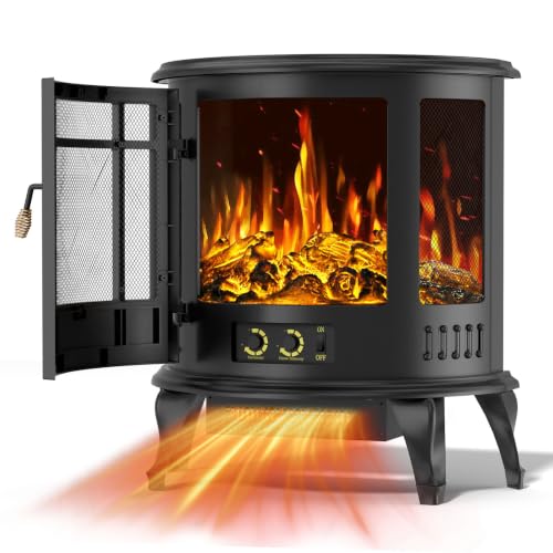 Kucreiheat Freestanding Electric Fireplace Stove