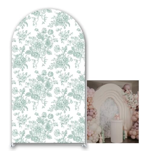 Iydamc Floral Arch Backdrop Cover