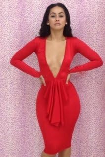 Low cleavage dresses Clearance