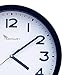 Travelwey Home Wall Clock Battery Operated, No Bells, No Whistles, Simply Hang and Go, Silent and Non Ticking, Glass Front Wall Clocks, Big Bold Digits