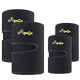AYOGU Arm Thigh Trimmers for Women & Men (4 Packs) Body Wraps for Arms and Slimmer Thighs - Lose Arm Fat & Reduce Cellulite,Slimmer Kit-Improve Circulation & Sweating (Black)