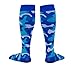 HOYISOX Compression Socks 20-30 mmHg for Men and Women, Running and Athletic Use, Recovery Fast (Blue, X-Large)