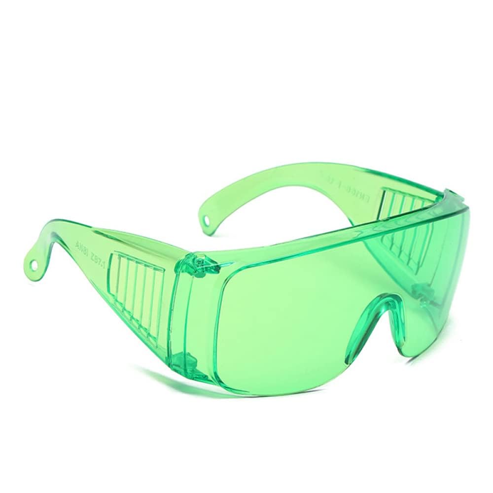 TopHomer Safety Glasses, Protective Lab Goggles UV Resistant Safety-Over Spectacles for Workshop, Laboratory and Construction (Green) — image 1