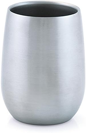 Vino2Go Vacuum Insulated Double Wall Stainless Steel Lowball Wine Tumbler 9 oz (Single)