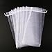 Pixnor 10 x Sheer Organza Wine Bottle Gift Bags for Present Weddings Party