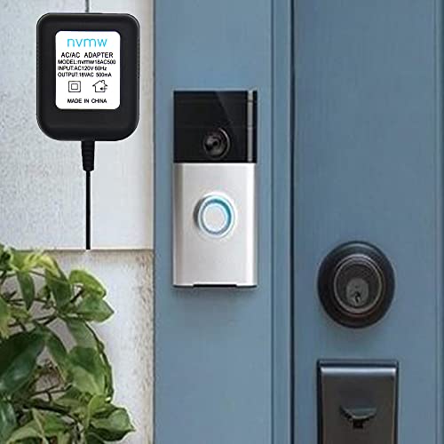 Doorbell Transformer, 18V / 500mA Power Supply Adapter Compatible with