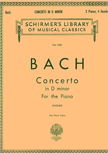 Bach Concierto Nº 1 En Re Menor Bwv 1052 Para 2 Pianos A 4 Manos Hughes Bach Amazon Com Books