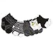 BARE HUGS Infant Boys 10 Pk All Weather Multicolored Socks Black/White Geomertic 12-24