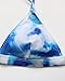 MOSHENGQI Women Padded Printing Sexy Triangle Bikini Set 2 Pieces Swimsuit Bathing Suit(S,Blue)