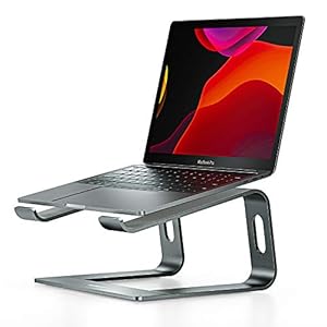 NULAXY-Laptop-StandAluminum-Removable-Laptop-Holder-Ventilated-Notebook-Stand-Compatible-for-MacBook-ProAir-10-156-Notebook-and-Samsung-TabletHUAWEI-MateBook-Grey NULAXY Laptop Stand for Desk, Aluminum Laptop Riser, Ventilated Computer Stand Compatible with MacBook Pro/Air, Dell XPS…